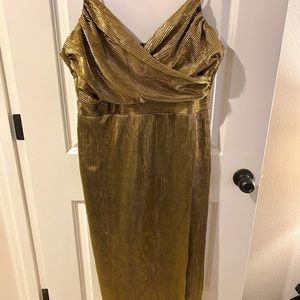 Gold Lulus dress
